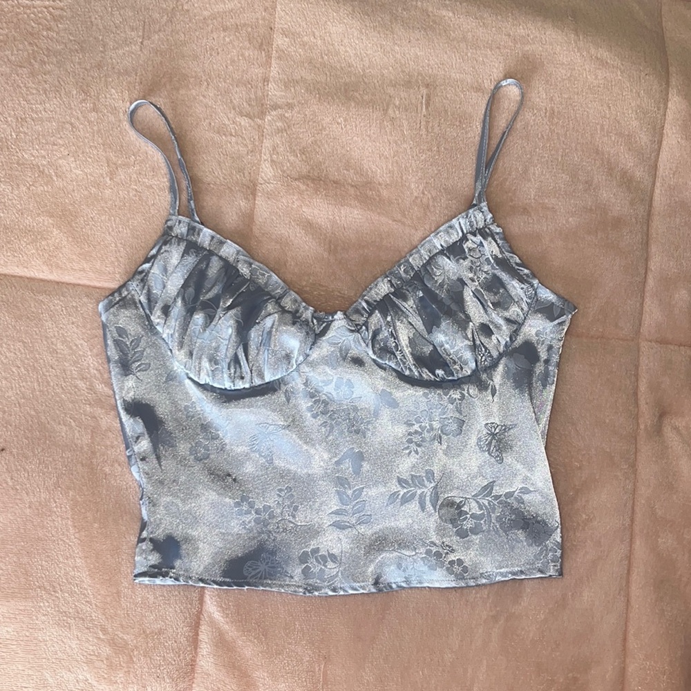 Satin Corset, crop top